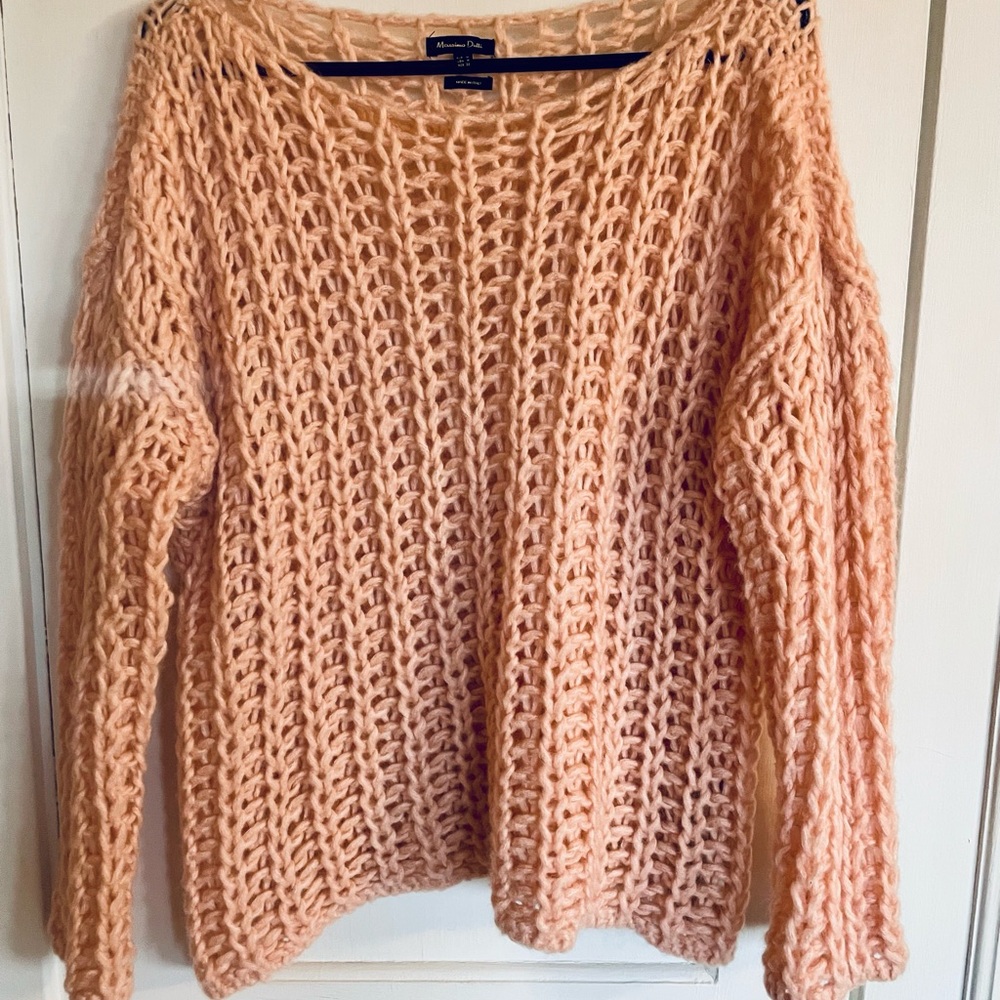 Peach Knit Sweater